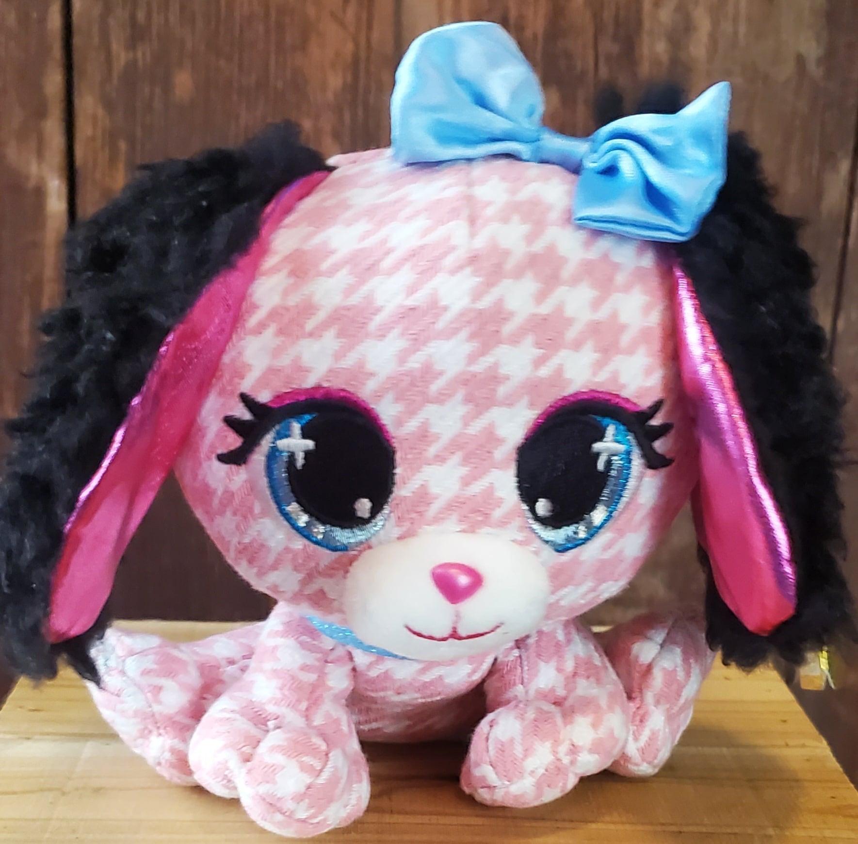 Pink & Blue Puppy Plush